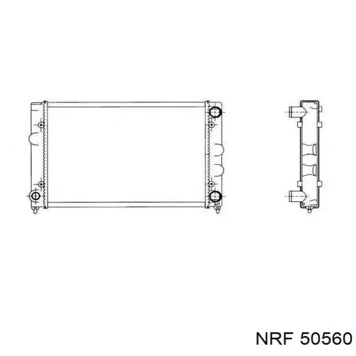 Радіатор основний NRF 50560 ціна, від 49.17 USD