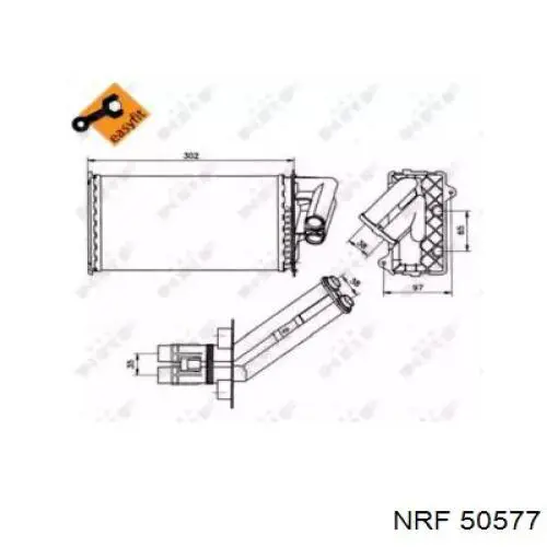 Купити 50577 NRF Теплообмінник