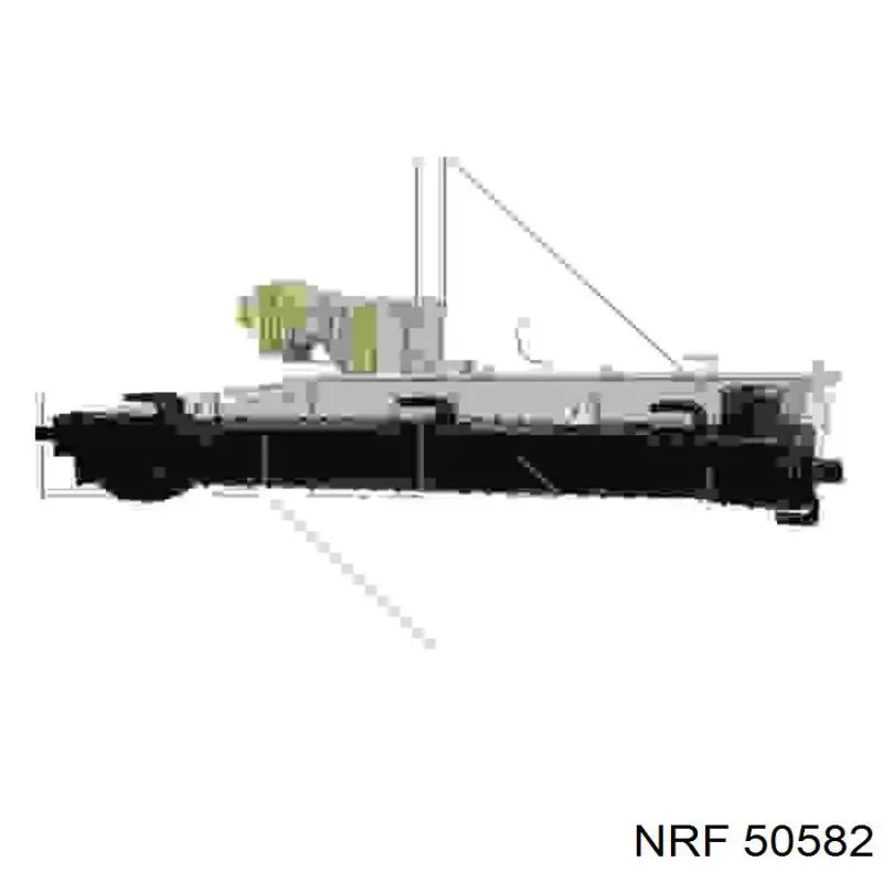 50582 NRF радіатор охолодження двигуна