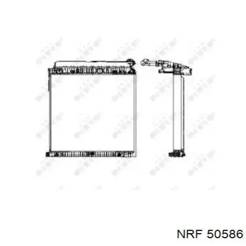 50586 NRF Радіатор охолодження двигуна