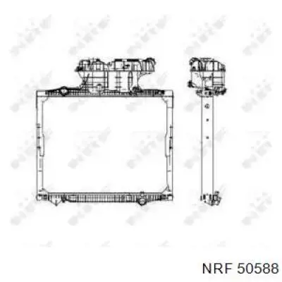 Радіатор основний NRF 50588 ціна, від 498.02 USD