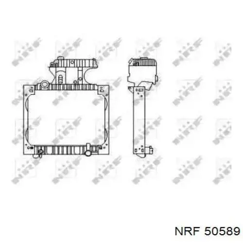 Радіатор основний NRF 50589 ціна, від 499.94 USD