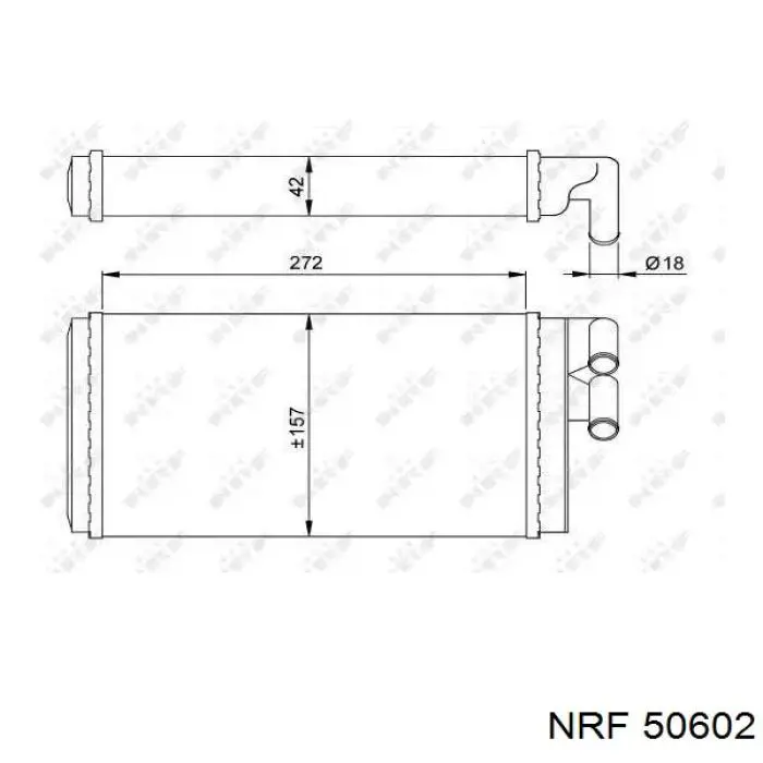 50602 NRF радіатор пічки (обігрівача)
