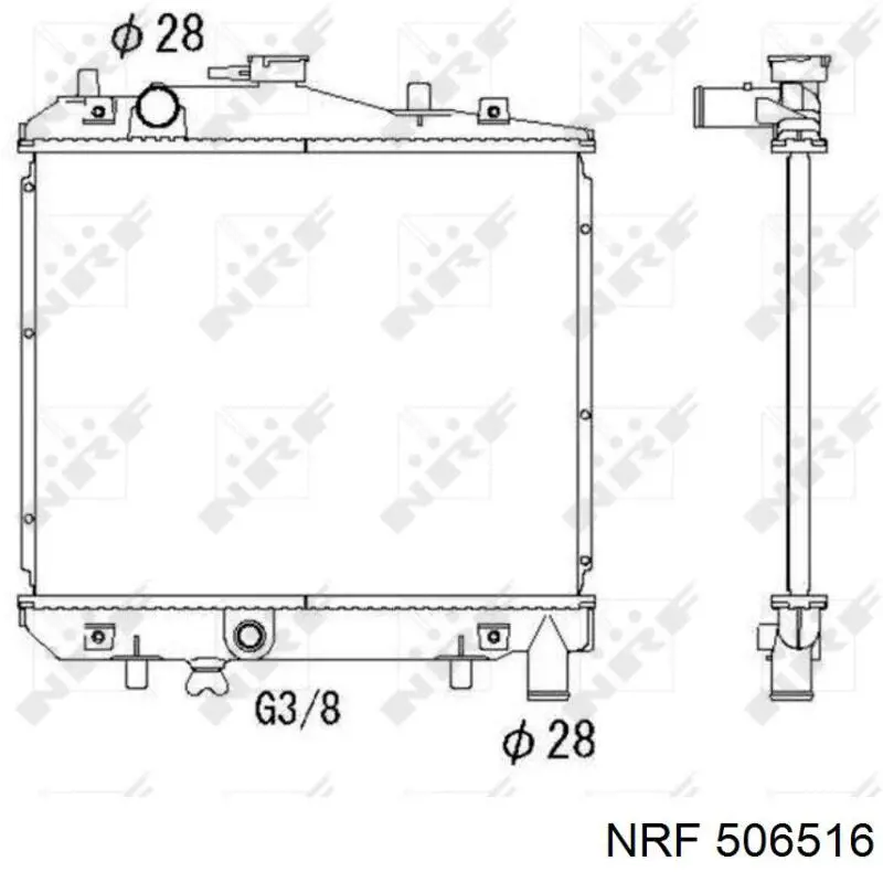 Купити 506516 NRF Радіатор двигуна