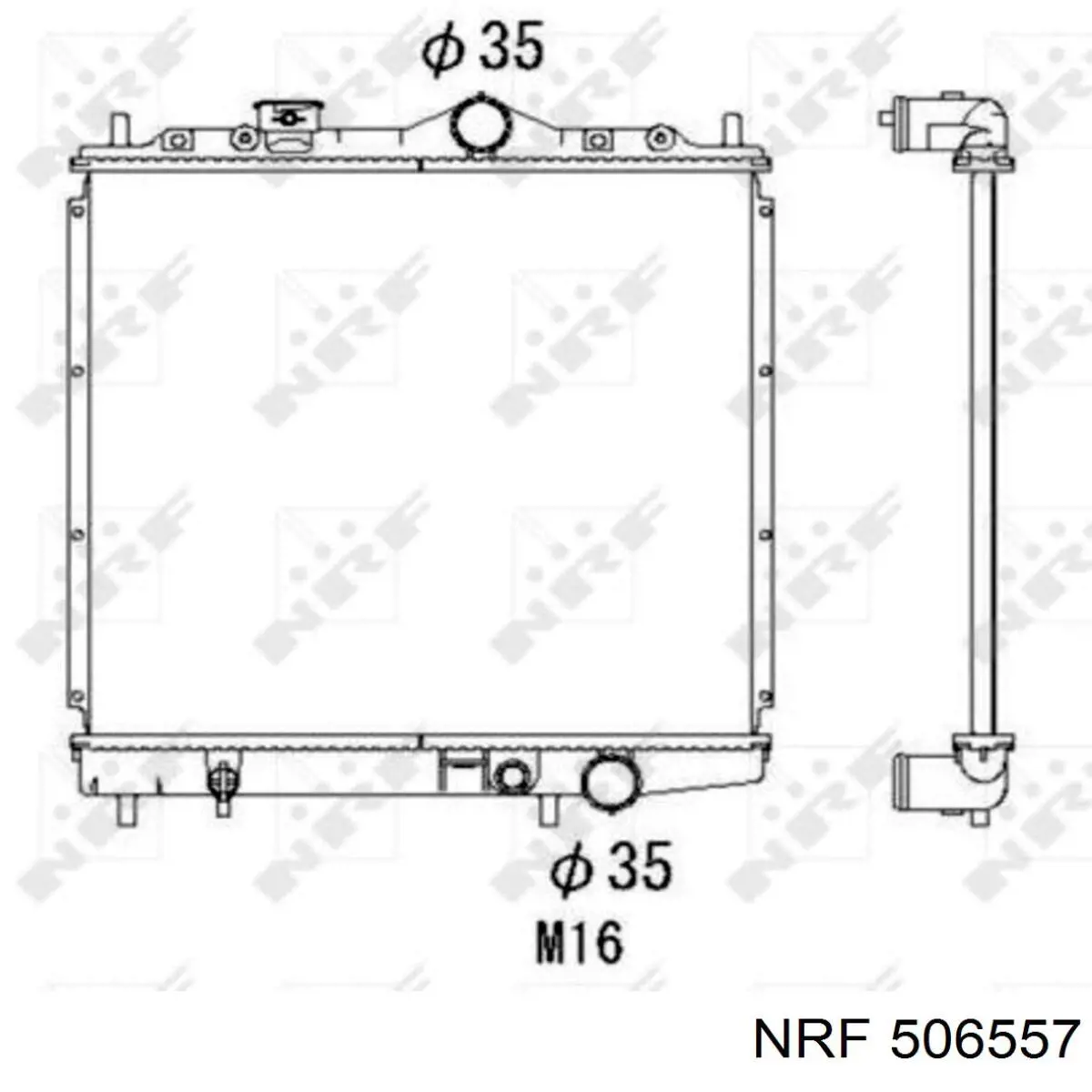 506557 NRF радіатор охолодження двигуна