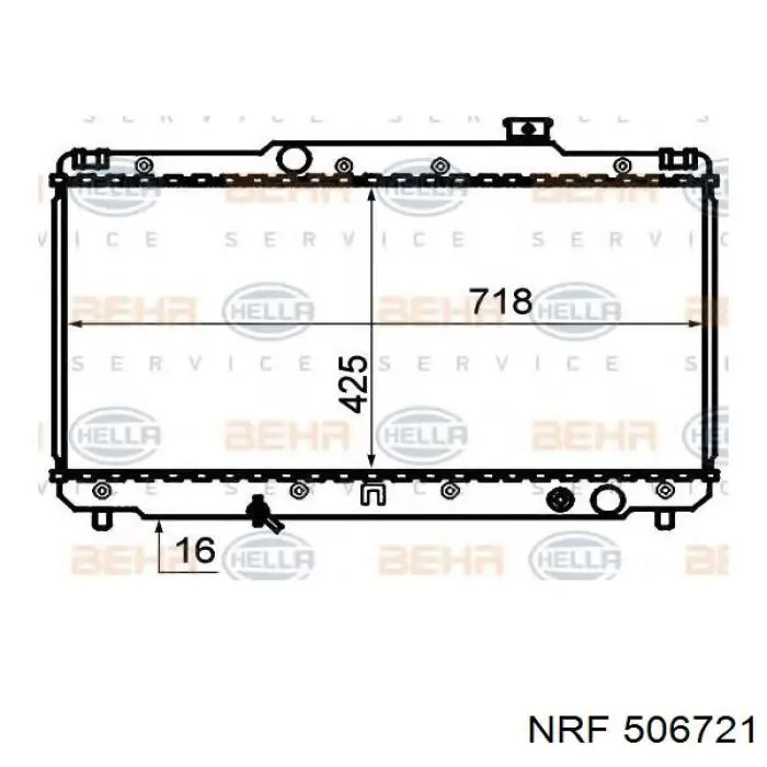 Радіатор основний NRF 506721 ціна, від 80.76 USD