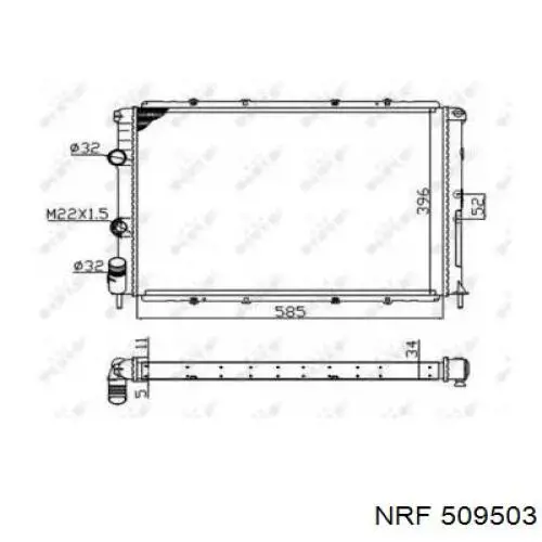 Купити 7700838133D Renault (RVI) Радіатор двигуна