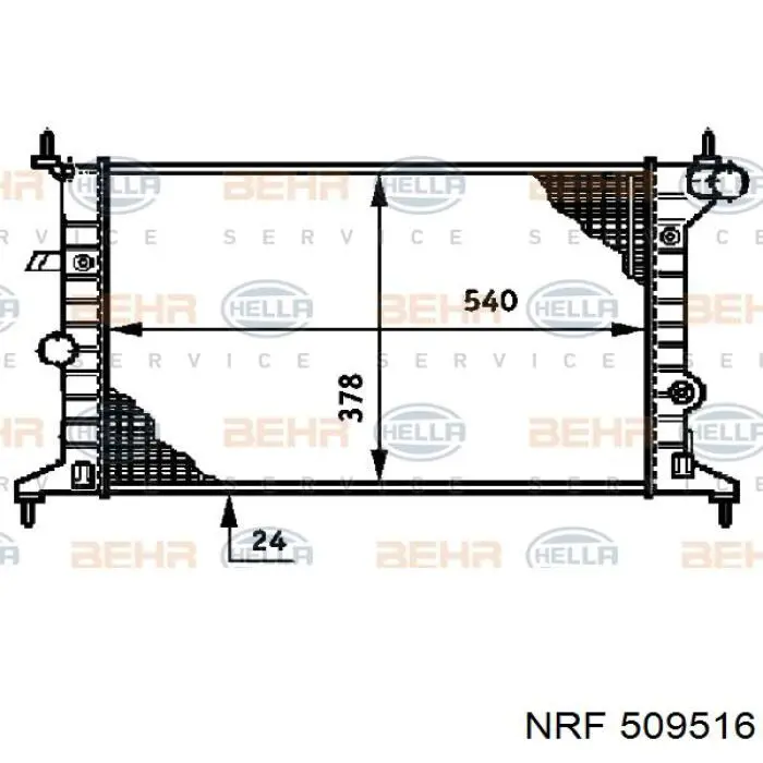 Радіатор основний NRF 509516 ціна, від 47.09 USD