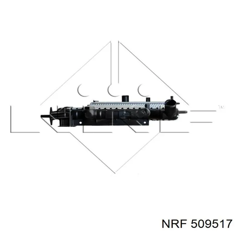 509517 NRF радіатор охолодження двигуна