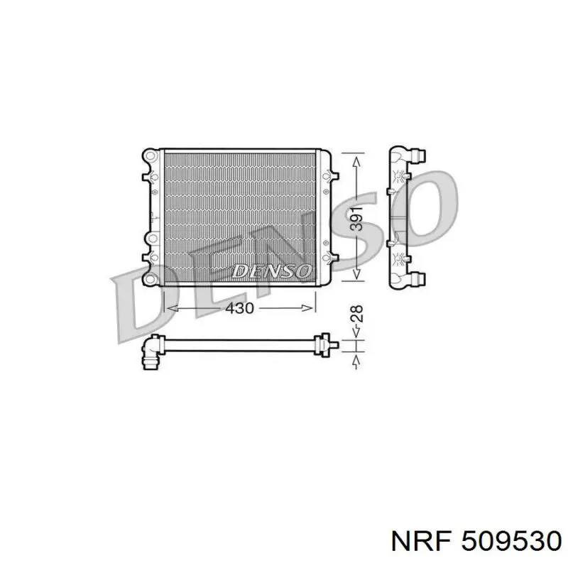 Радіатор 509530 NRF