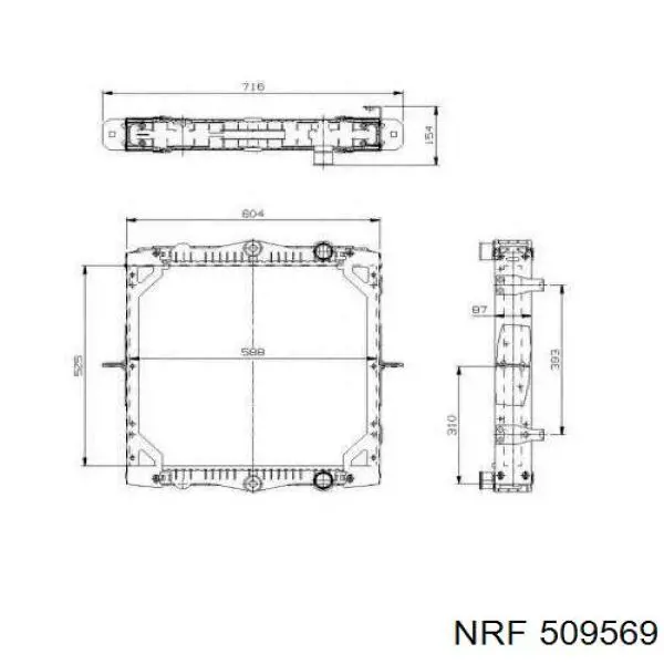 Радіатор основний Perfekt Cooling 221DF772100 ціна, від 257.75 USD