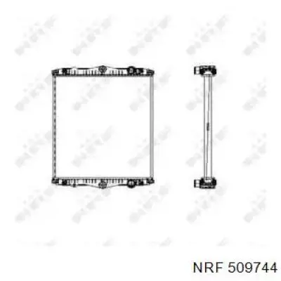 Купити 509744 NRF Радіатор двигуна