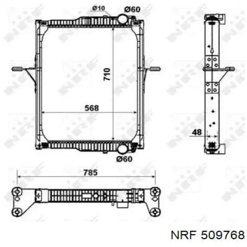 Купити D7RV014TT Thermotec Радіатор двигуна