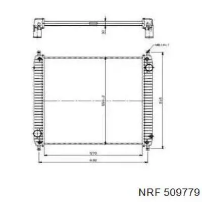 Купити 509779 NRF Радіатор двигуна