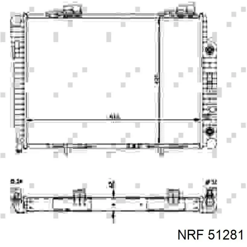Радіатор основний NRF 51281 ціна, від 114.71 USD