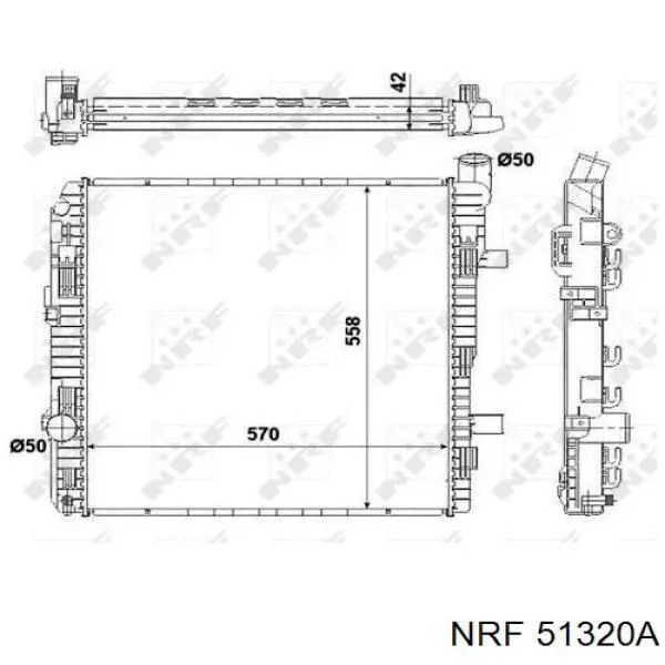 Радіатор 51320A NRF