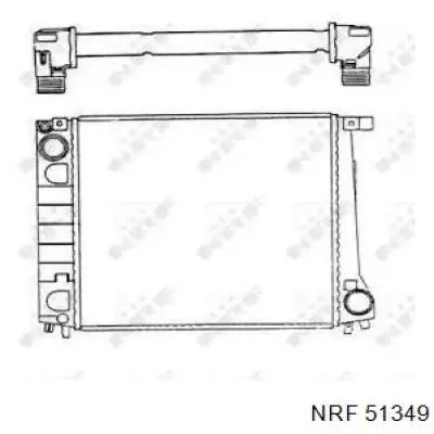 Радіатор основний NRF 51349 ціна, від 73.90 USD