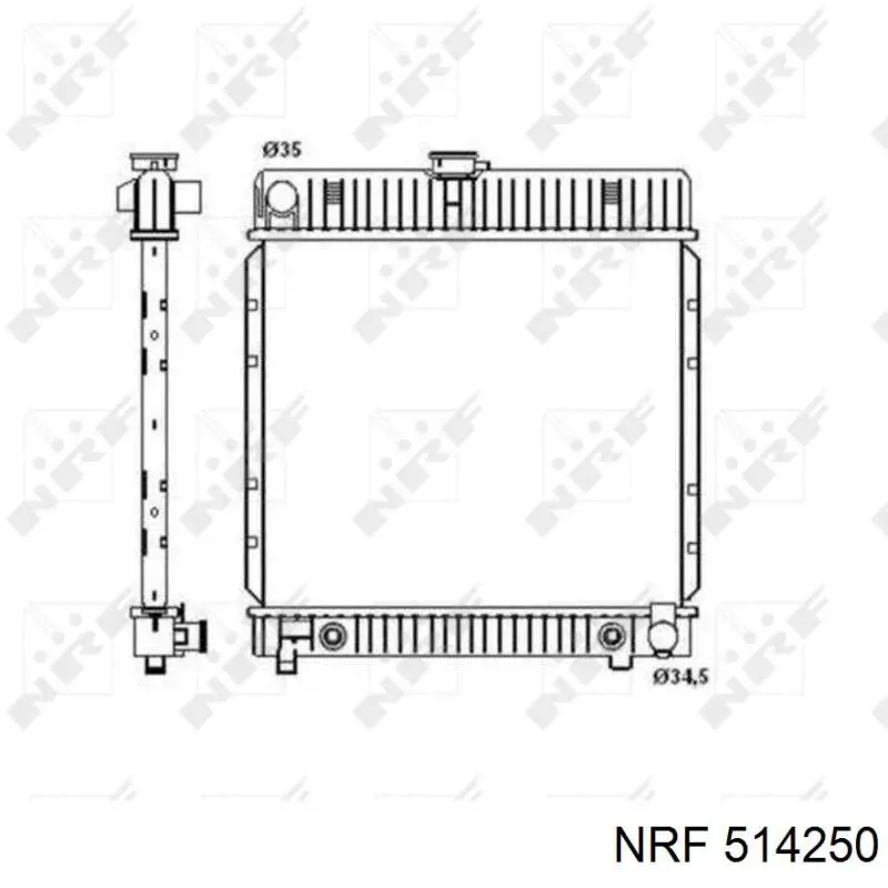 Купити A1235011201 Mercedes Радіатор двигуна