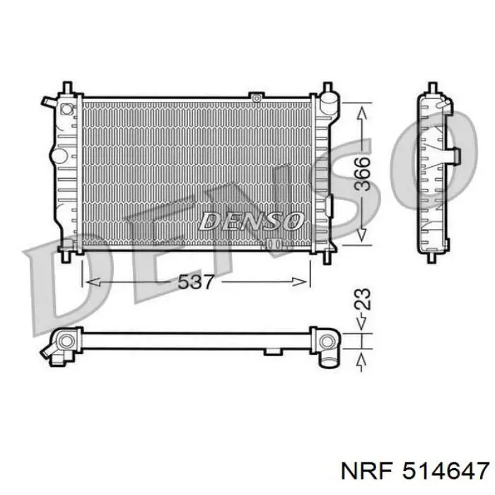 Купити 52456309 Opel Радіатор двигуна