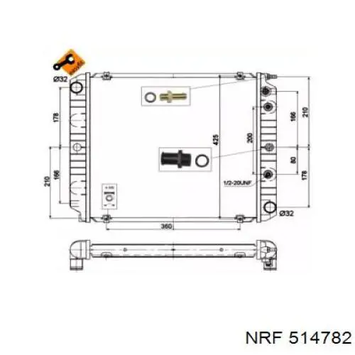 Радіатор охолодження Volvo 5003006