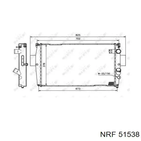 Купити 51538 NRF Радіатор двигуна