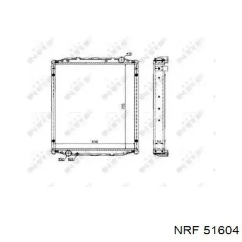 Радіатор основний NRF 51604 ціна, від 410.62 USD