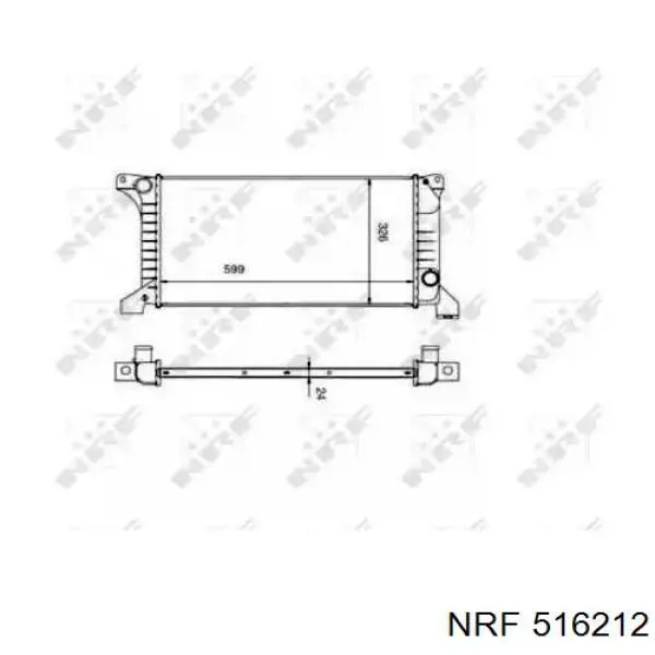 Купити 92VB8005EC Ford Радіатор двигуна