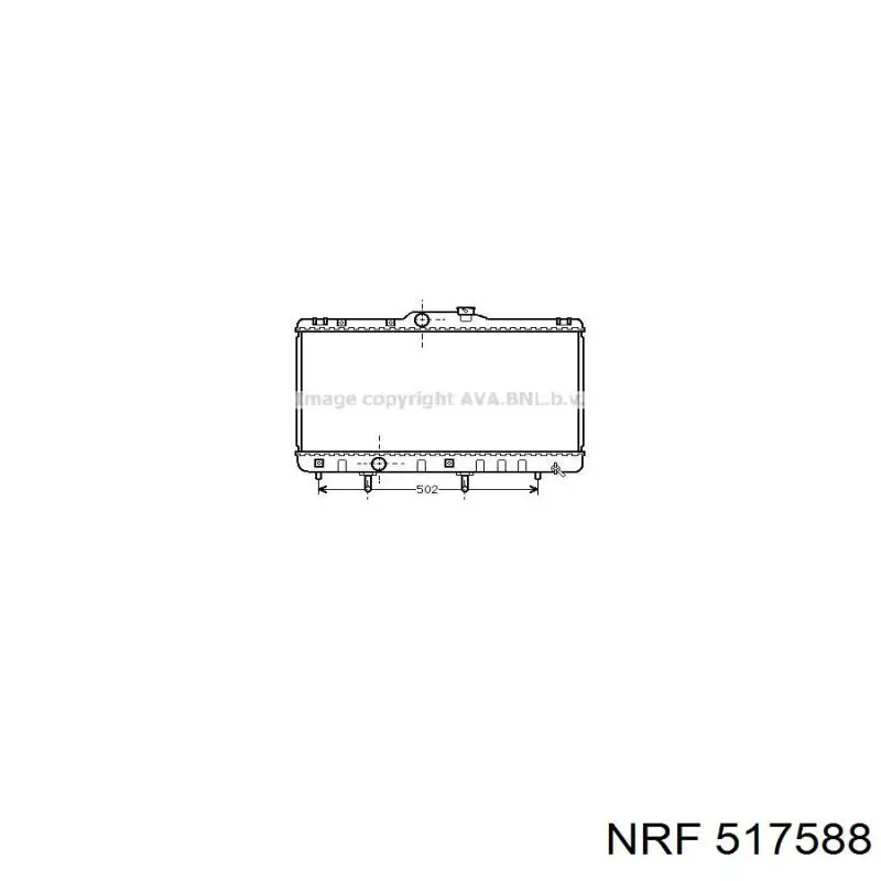 517588 NRF радіатор охолодження двигуна