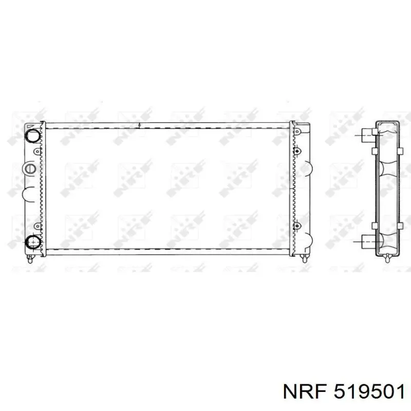 Радіатор основний NRF 519501 ціна, від 38.21 USD