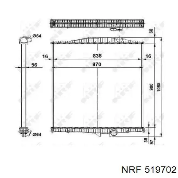 411VL225901 Perfekt Cooling Радіатор охолодження двигуна