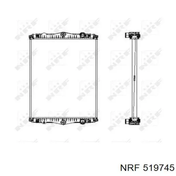 Радіатор 509745 NRF