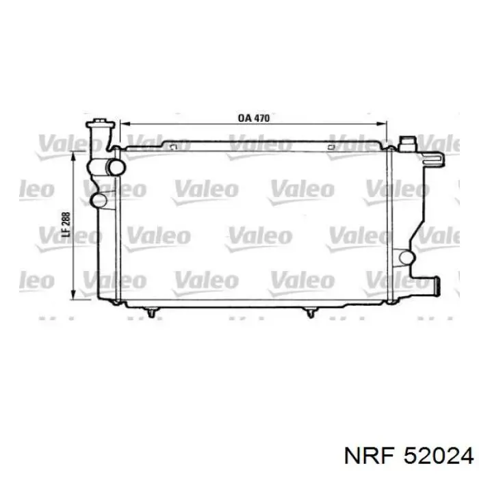 Радіатор основний NRF 52024 ціна, від 70.43 USD