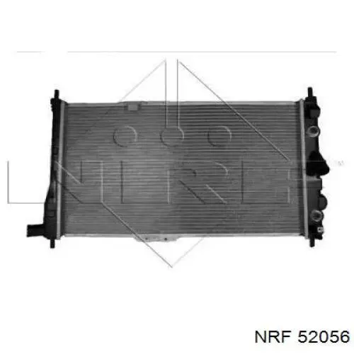 52056 NRF радіатор охолодження двигуна