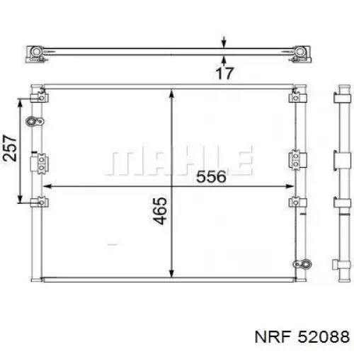 Радіатор основний NRF 52088 ціна, від 135.78 USD
