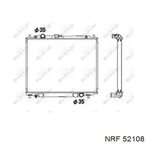 Купити MB890956 Mitsubishi Радіатор двигуна