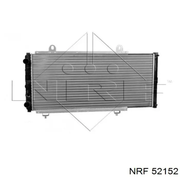 52152 NRF радіатор охолодження двигуна
