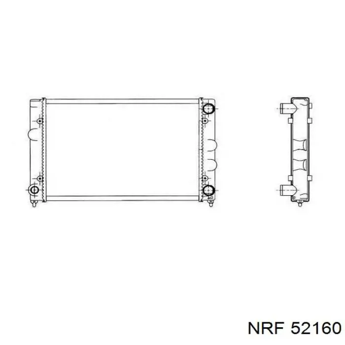 Радіатор охолодження NRF 52160