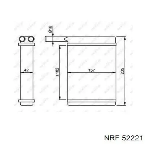 Купити 52221 NRF Теплообмінник