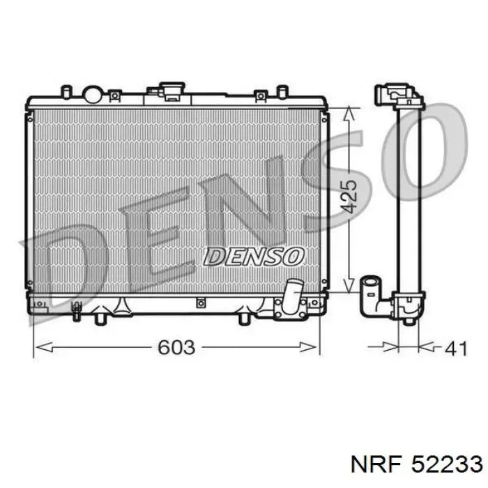 Радіатор 52233 NRF