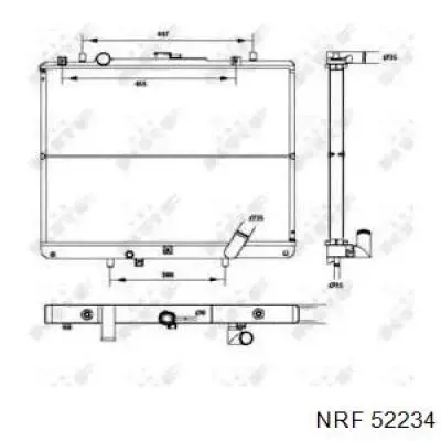 Радіатор основний NRF 52234 ціна, від 103.47 USD