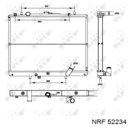 Радіатор охолодження NRF 52234