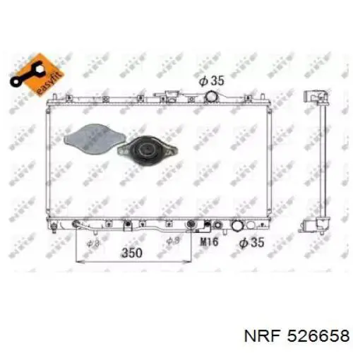 MB660213 Mitsubishi Радіатор охолодження двигуна