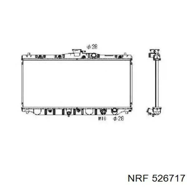 Радіатор охолодження NRF 526717