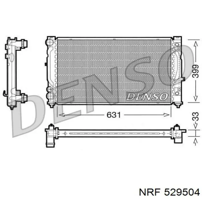 Купити 529504 NRF Радіатор двигуна