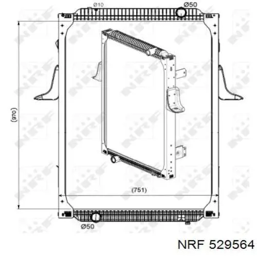 Радіатор основний Renault (RVI) 5001856788 ціна, від 277.32 USD