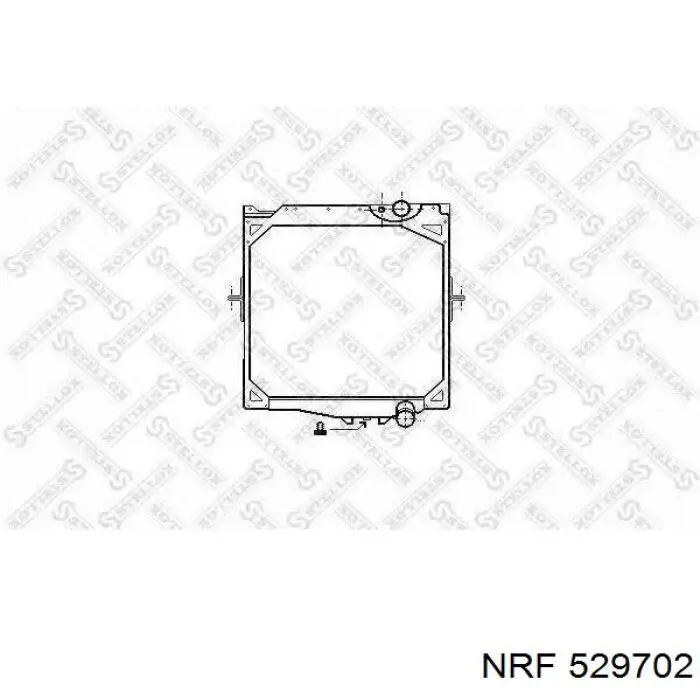 529702 NRF Радіатор охолодження двигуна