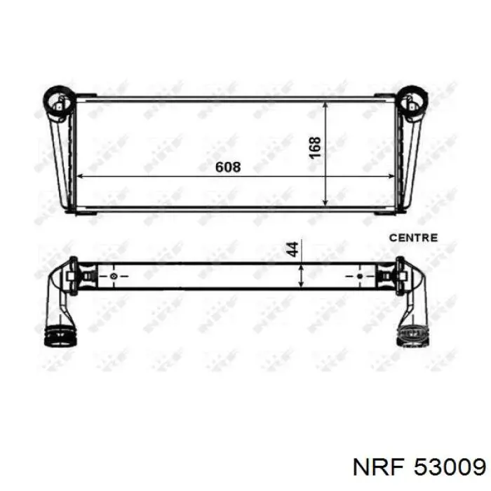53009 NRF Радіатор охолодження двигуна