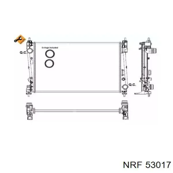 Радіатор основний NRF 53017 ціна, від 83.39 USD