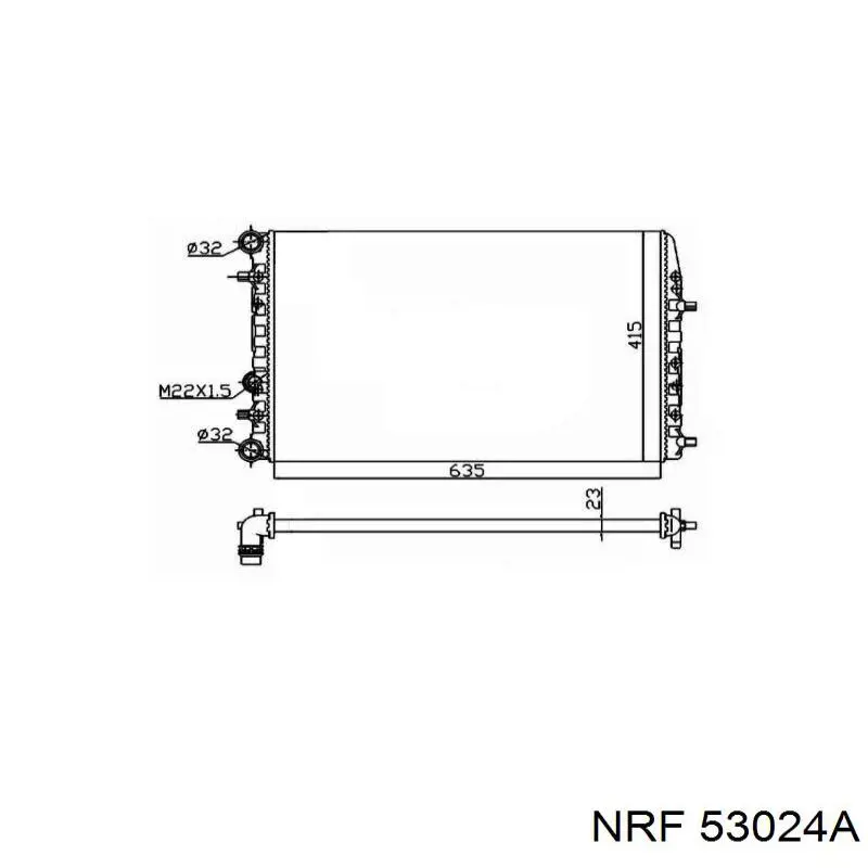 Радіатор охолодження NRF 53024A