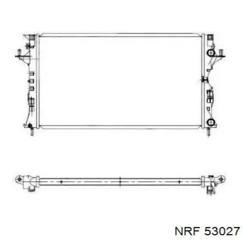 Купити 53027 NRF Радіатор двигуна